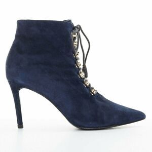 Balenciaga Suede Stud Lace Up Bootie